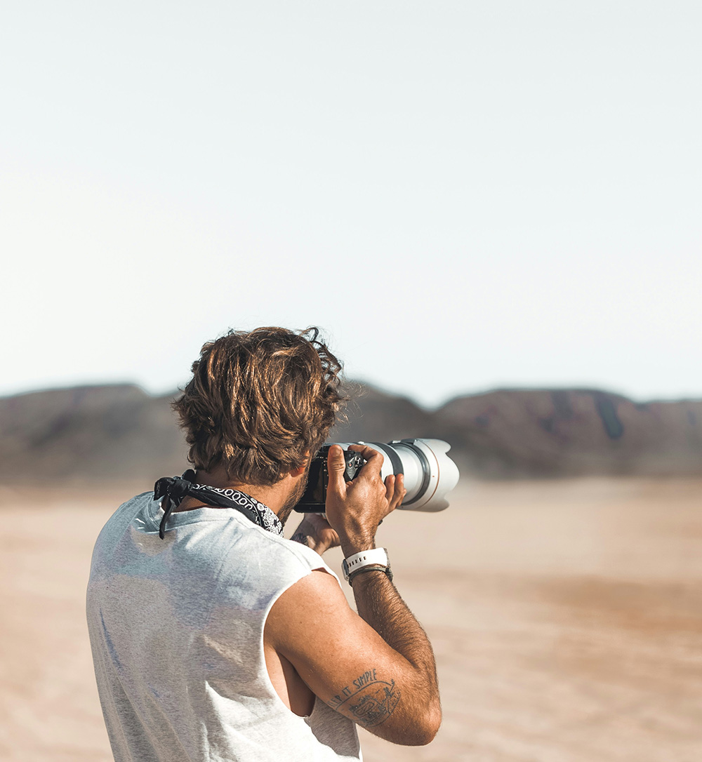 Fotograaf bij sportevenement