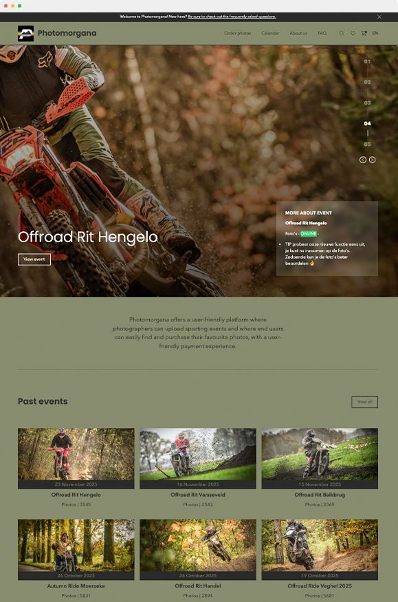 Screenshot foto-automatisatie platform webshop